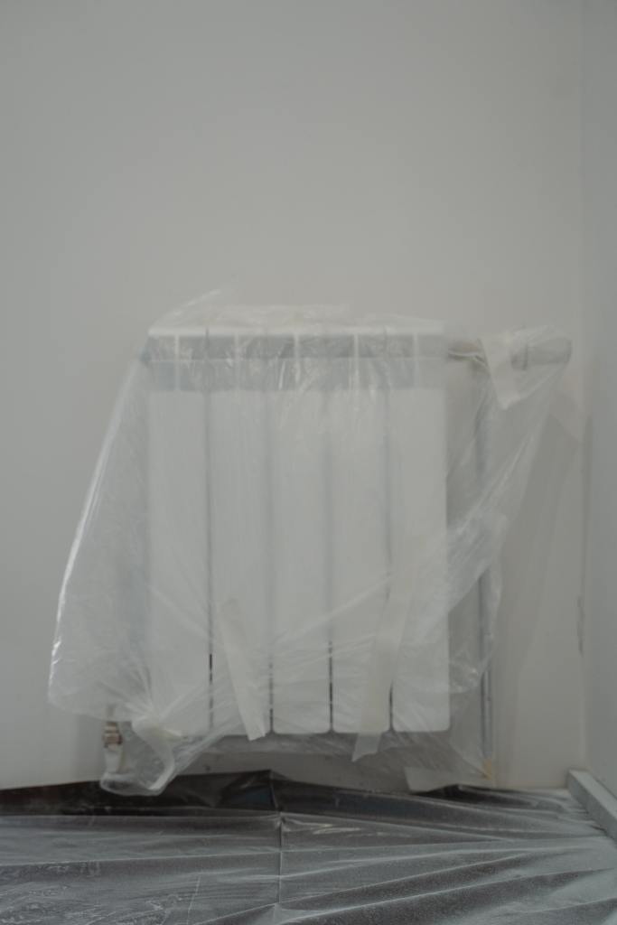 Sol couvert par une bâche