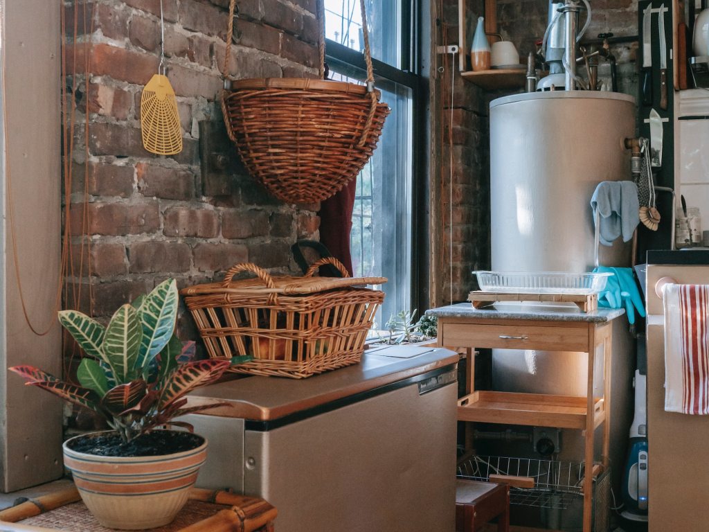 chaudière dans un cuisine
